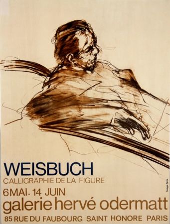 Litografía Weisbuch - Calligraphie de la Figure 