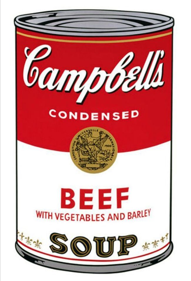 Serigrafía Warhol - '' Campbell 's  Soup ''