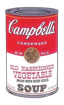 Serigrafía Warhol - Campbell’s Old fashioned Vegetable Soup