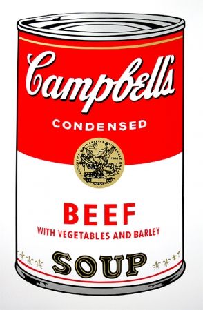 Serigrafía Warhol (After) - Campbell's Soup - Beef