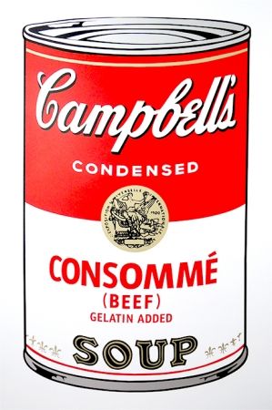 Serigrafía Warhol (After) - Campbell's Soup - Consommé