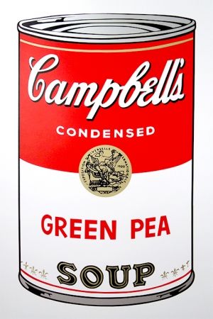 Serigrafía Warhol (After) - Campbell's Soup - Green Pea