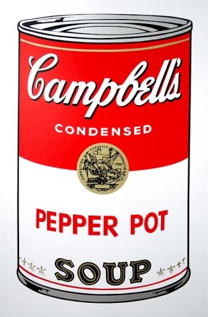 Serigrafía Warhol (After) - Campbell's Soup - Pepper Pot