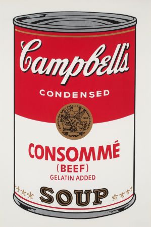 Serigrafía Warhol - Campbell`s Soup (Beef Consommé)