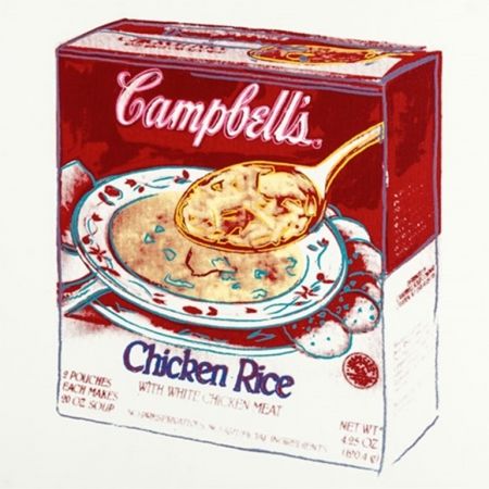 Múltiple Warhol - Campbell's Soup Box: Chicken Rice by Andy Warhol