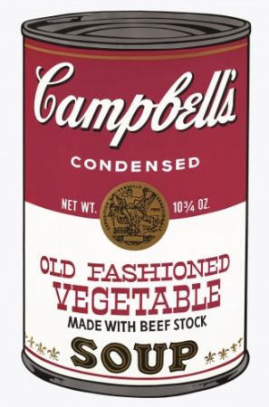 Serigrafía Warhol - Campbell's Soup Can: Old Fashioned Vegetable