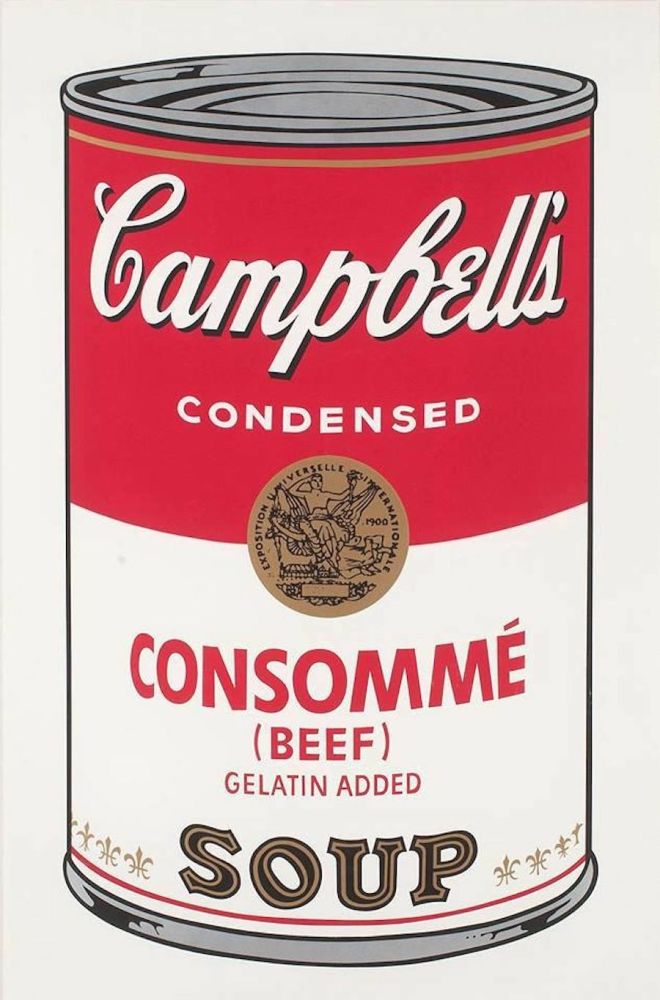 Serigrafía Warhol - Campbell's Soup: Consommé (FS II.52)