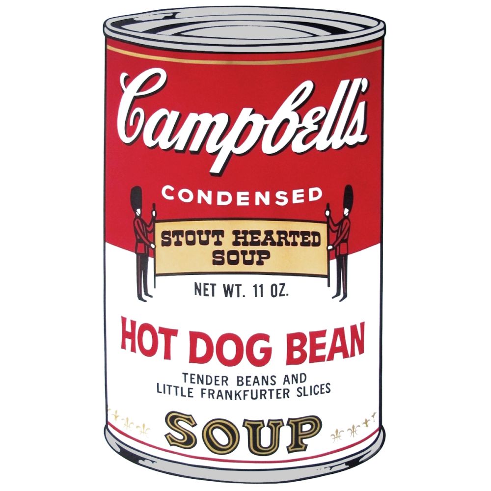 Serigrafía Warhol - Campbell's Soup: Hot Dog Bean