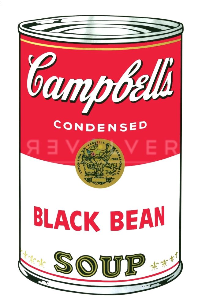 Serigrafía Warhol - Campbell's Soup I: Black Bean (FS II.44)