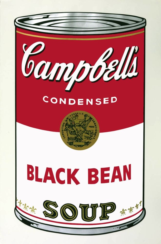 Sin Técnico Warhol - Campbell's Soup I: Black Bean (FS II.44)