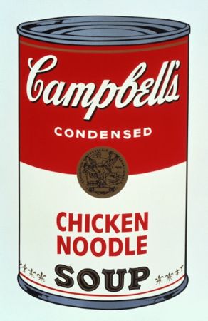 Serigrafía Warhol - Campbell's Soup I, Chicken Noodle