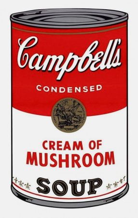 Serigrafía Warhol - Campbell's Soup I: Cream of Mushroom