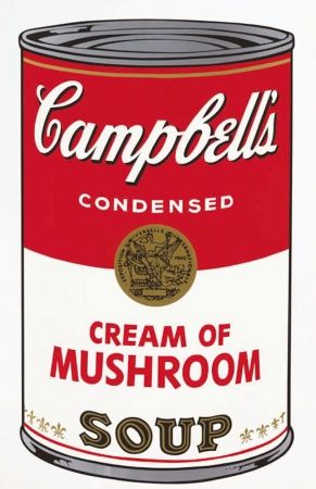 Serigrafía Warhol - Campbell's Soup I: Cream of Mushroom by Andy Warhol