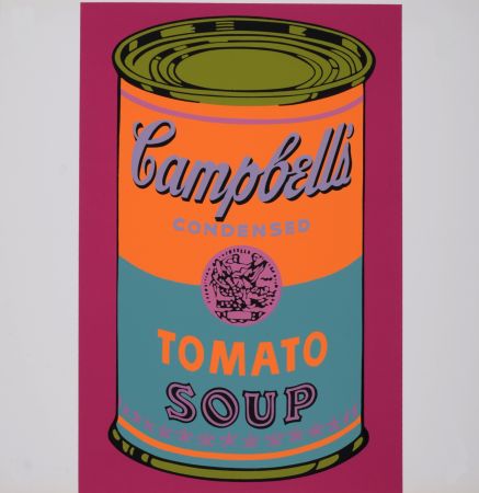 Serigrafía Warhol - Campbell's Tomato Soup, 1968 - Scarce Banner edition!