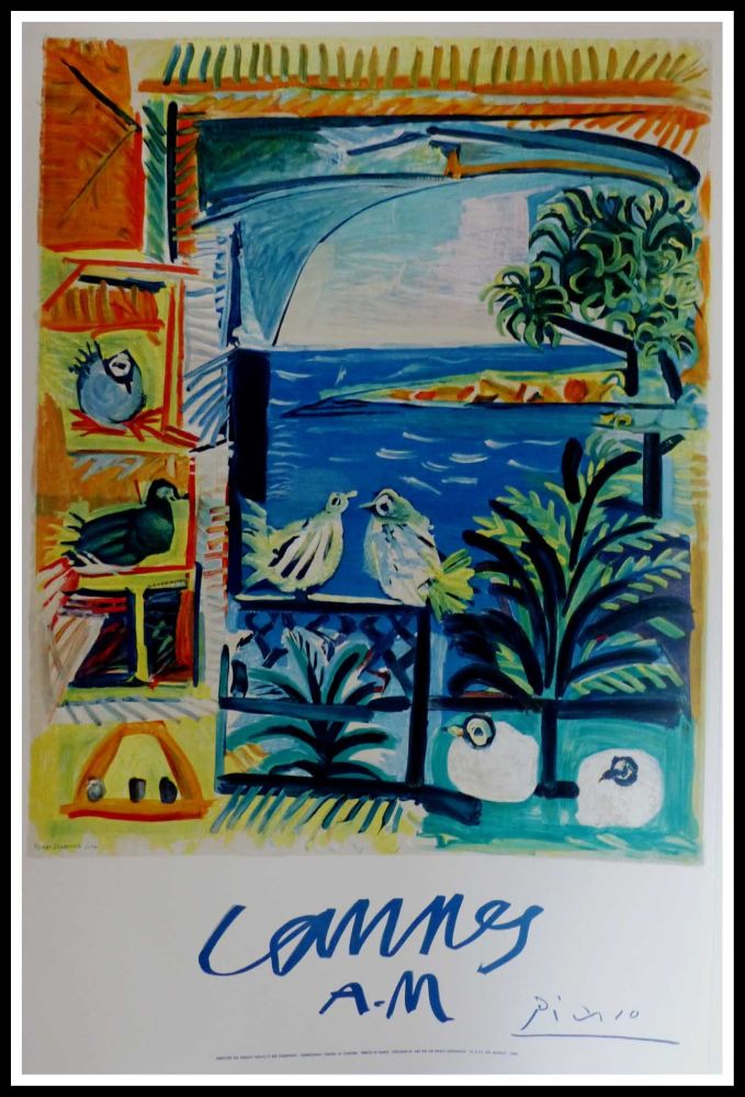 Litografía Picasso - CANNES A.M