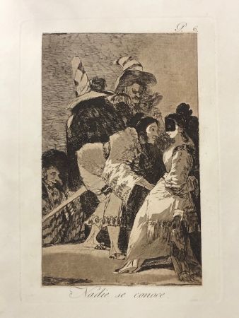 Aguafuerte Goya - Capricho 6. Nadie se conoce