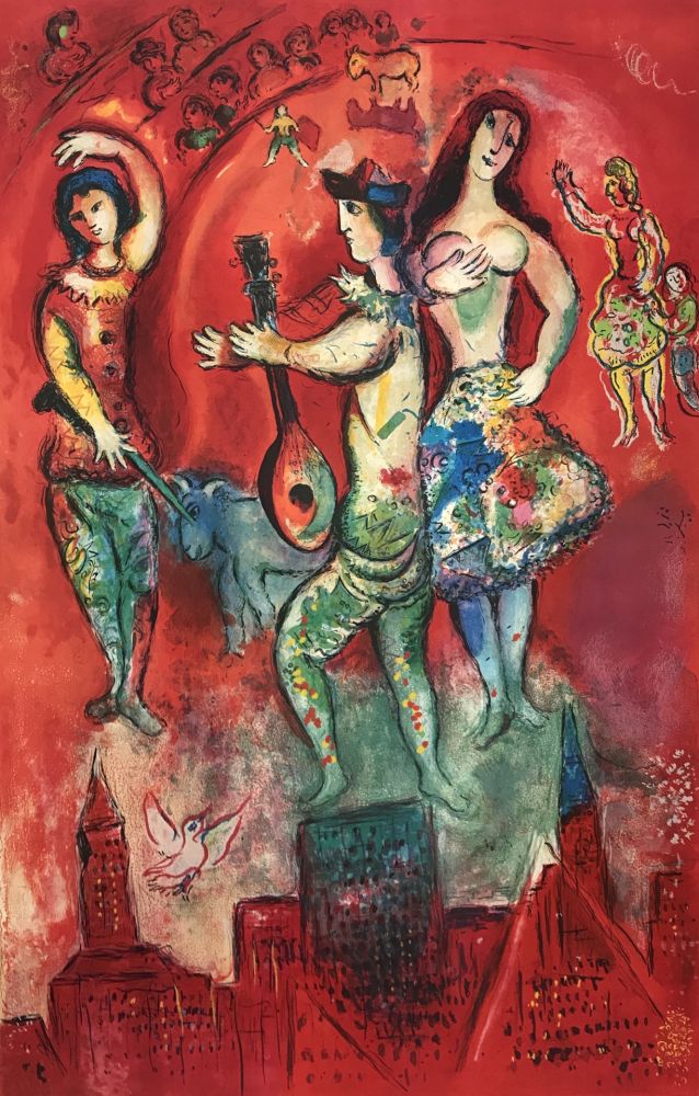 Litografía Chagall - Carmen