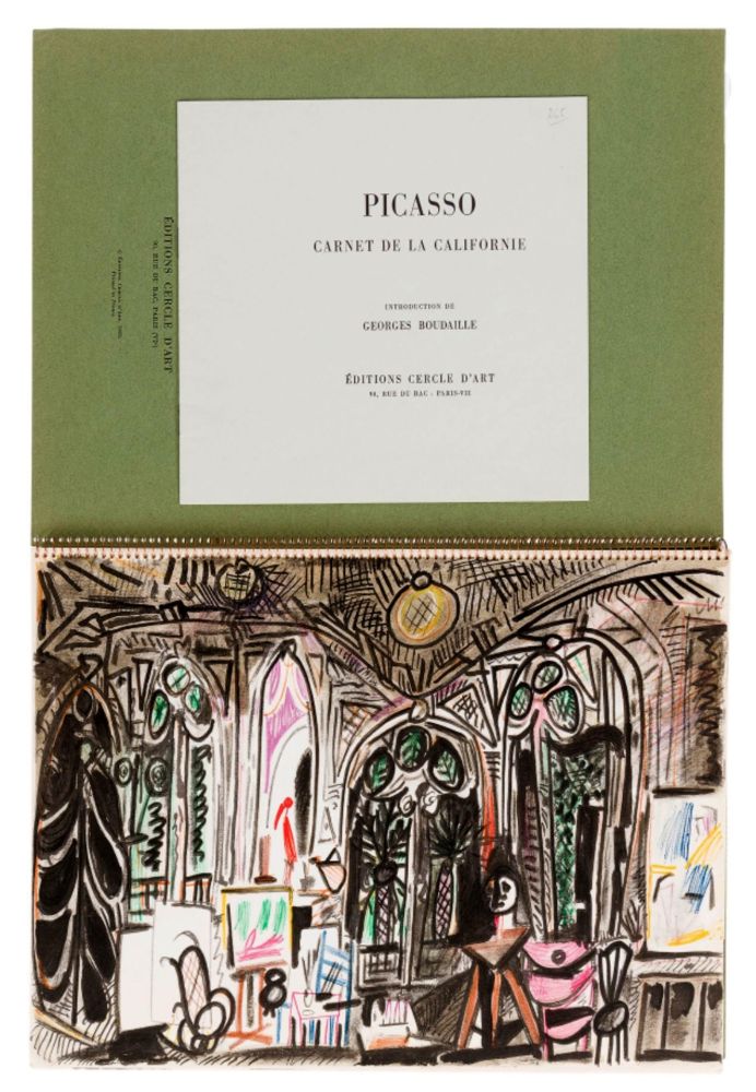 Libro Ilustrado Picasso - CARNET DE LA CALIFORNIE (Cercle d'art, Paris 1959)