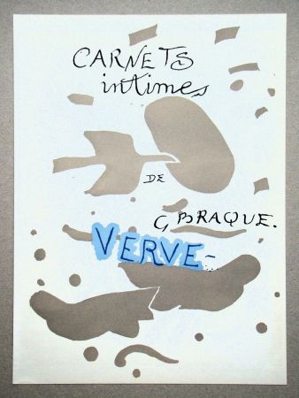 Litografía Braque - Carnets Intimes de Georges Braque
