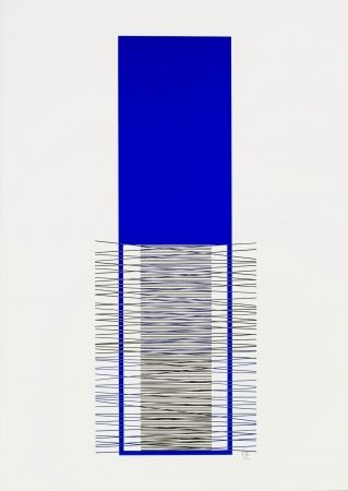 Serigrafía Soto - Caroni (Blue) 