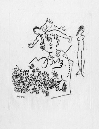 Aguafuerte Chagall - Carte de Voeux
