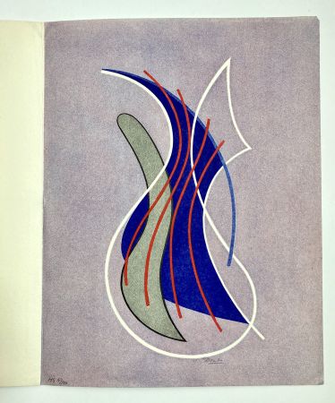 Litografía Domela - Carte de voeux, 1958