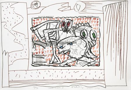 Grabado Alechinsky - Carte mise à jour II