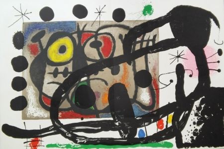 Litografía Miró - Cartons 