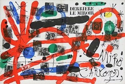 Litografía Miró - Cartons, copertina