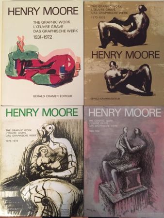 Libro Ilustrado Moore - Catalogue Raisonné of Henry Moore Graphic Work 1931 - 1984 (4 Volume Set)