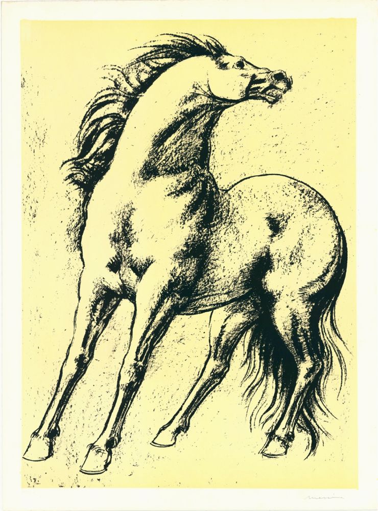 Litografía Messina - Cavallo