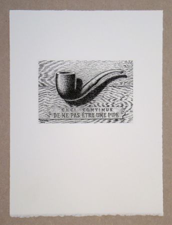 Serigrafía Magritte - Ceci continue de ne pas être une pipe