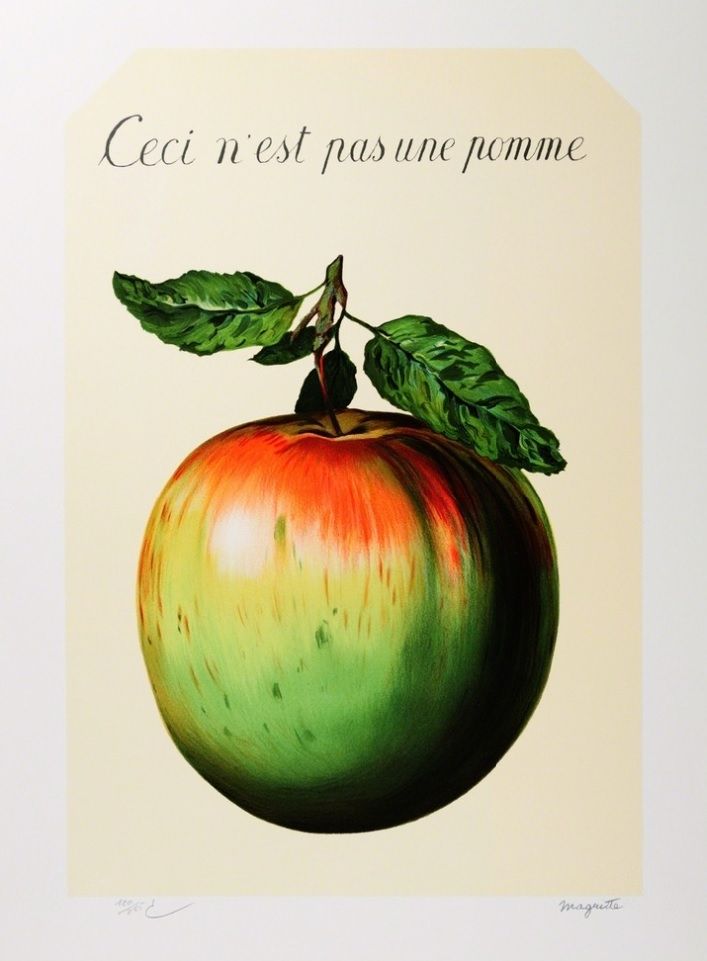 Litografía Magritte - Ceci n'est pas une pomme
