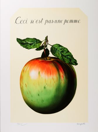 Litografía Magritte - Ceci n’est pas une pomme (This is not an apple)