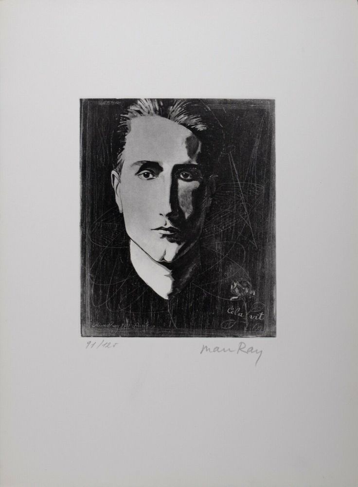 Aguafuerte Y Aguatinta Ray - Cela Vit (Portrait of Marcel Duchamp), 1971 - Hand-signed & numbered