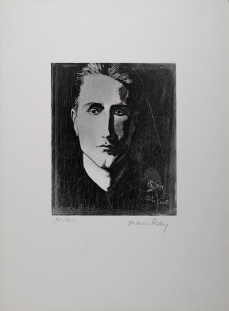 Aguafuerte Y Aguatinta Ray - Cela Vit (Portrait of Marcel Duchamp), 1971 - Hand-signed & numbered