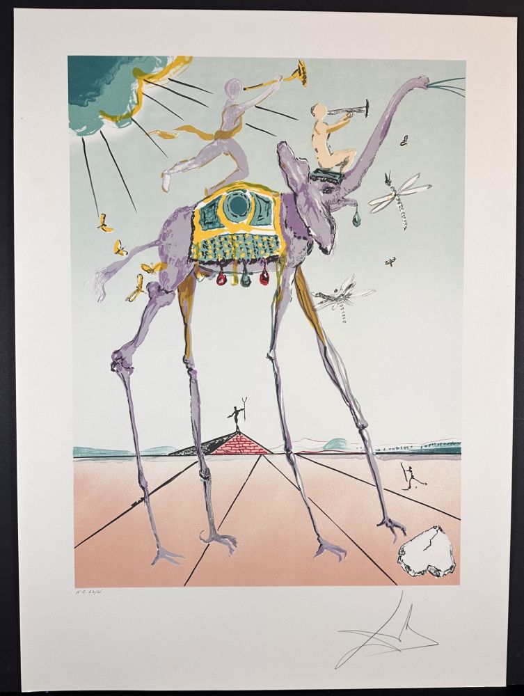 Litografía Dali - Celestial Elephant or Space Elephant