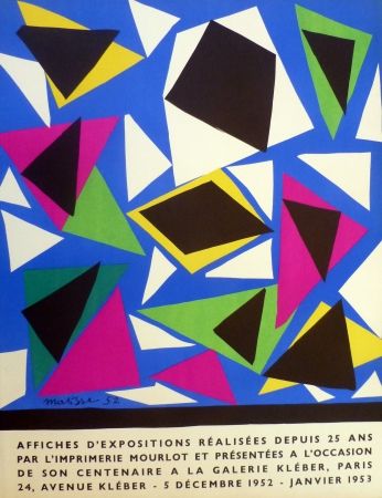 Litografía Matisse - Centenaire de l'imprimerie Mourlot, exposition galerie Kléber 1953