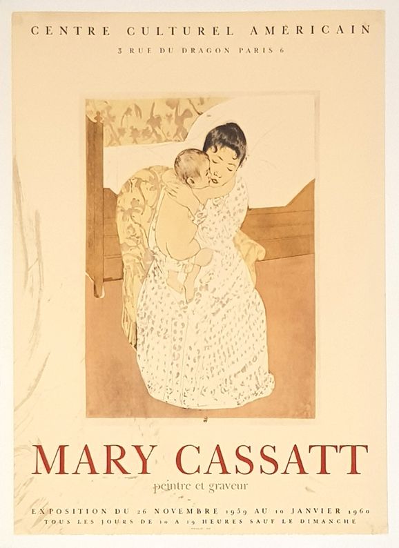 Litografía Cassatt - Centre Culturel  Americain