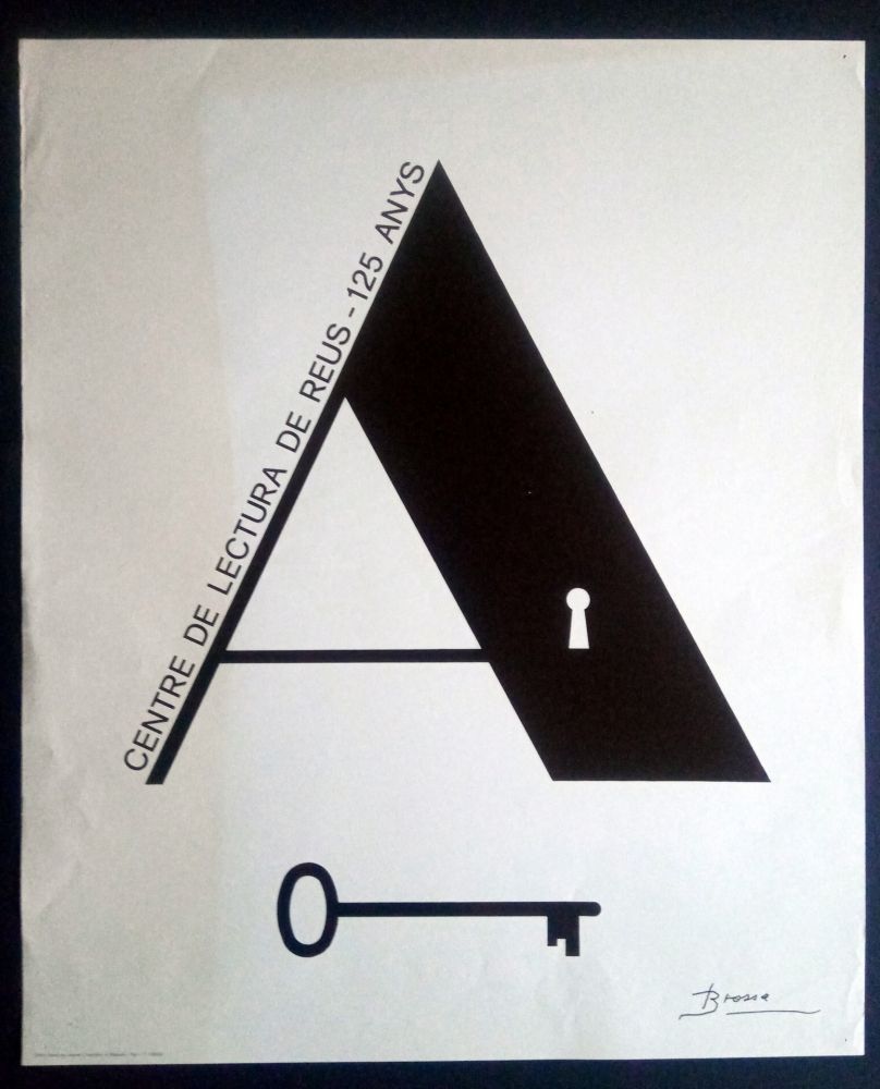 Cartel Brossa - Centre de Lectura de Reus - 125 anys - 1984