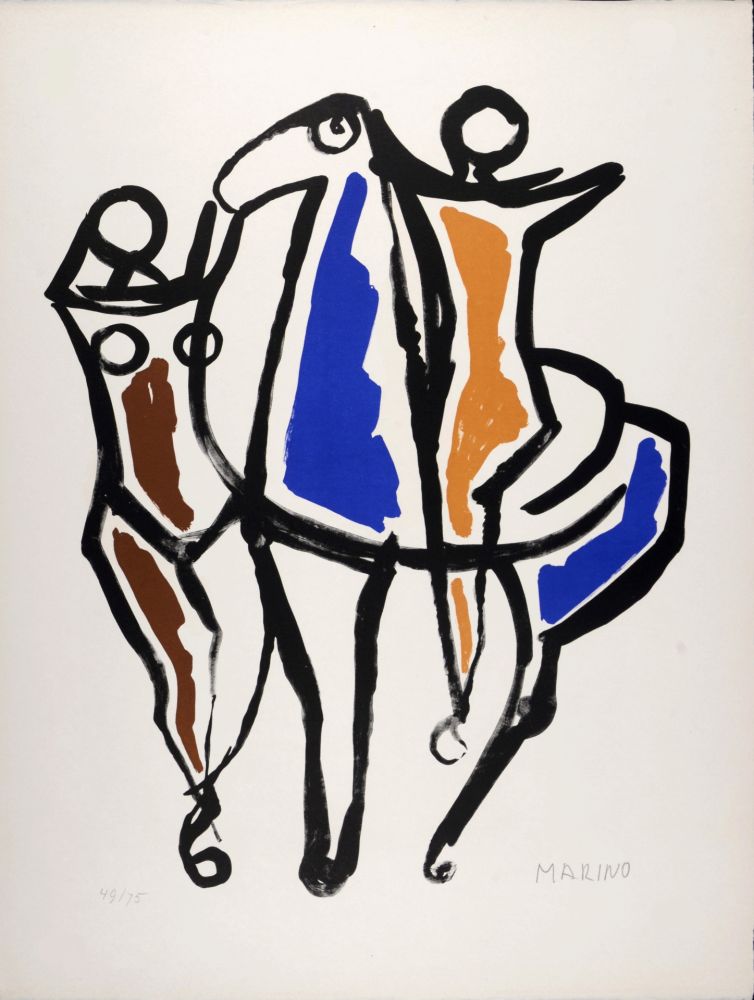 Litografía Marini - Ceramica II, c. 1955 - Hand-signed!