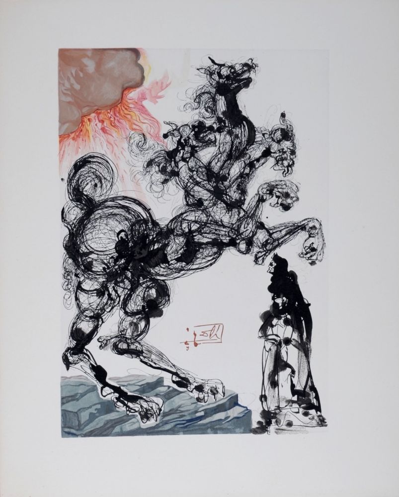 Litografía Dali - Cerbère