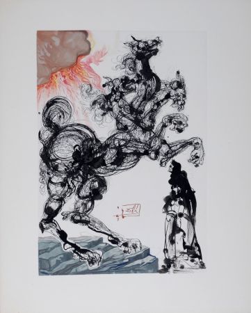 Litografía Dali - Cerbère