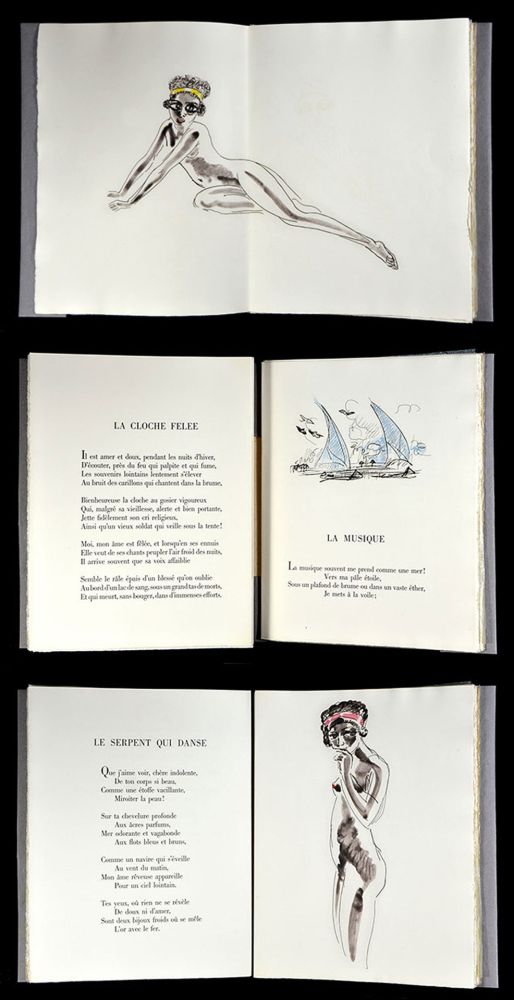Libro Ilustrado Van Dongen - Ch. Baudelaire : LES FLEURS DU MAL. Gravures originales (1968)