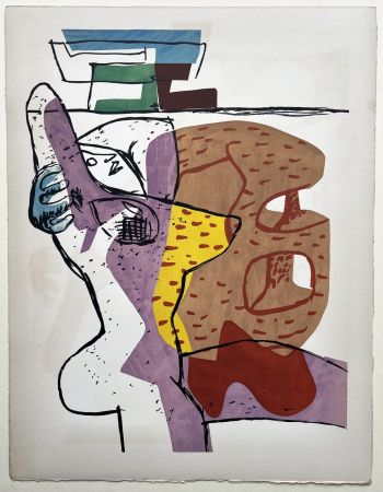 Litografía Le Corbusier - CHAIR (Le Poème de l'angle droit, 1955). Planche 11.