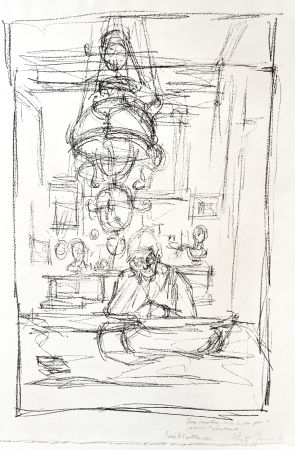 Litografía Giacometti - Chandelier (La Suspension)