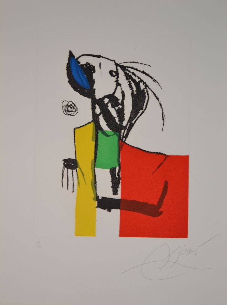 Aguatinta Miró - Chanteur De Rues III - D1139