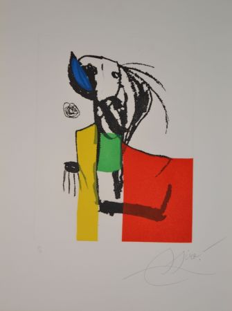Aguatinta Miró - Chanteur De Rues III - D1139