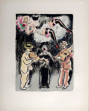 Litografía Van Dongen - Chanteurs des rues, ou le rêve à bon marché, 1949