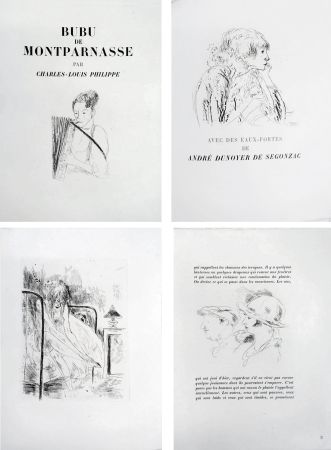 Libro Ilustrado Dunoyer De Segonzac - Charles-Louis Philippe : BUBU DE MONTPARNASSE (1929)